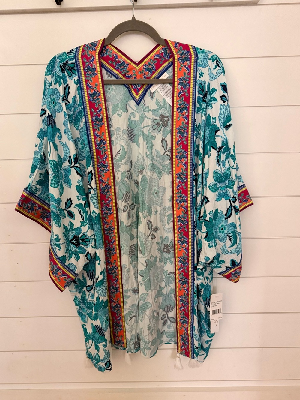 La Blanca Santorini Kimono Cover-up NWT Coastal Boho